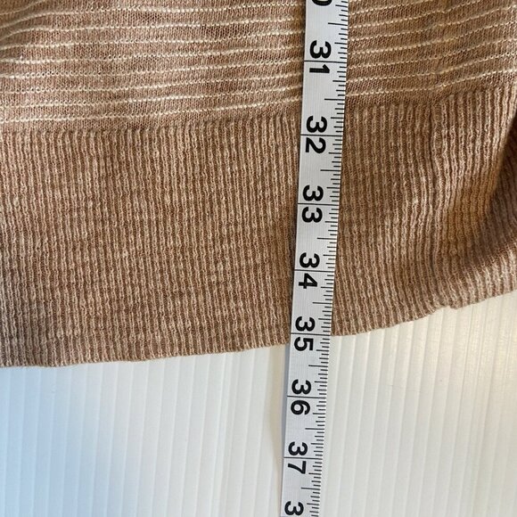 Madewell Cardigan Sweater Womens S Beige Textured Bradley Knit Pockets Lagenlook - Picture 9 of 10